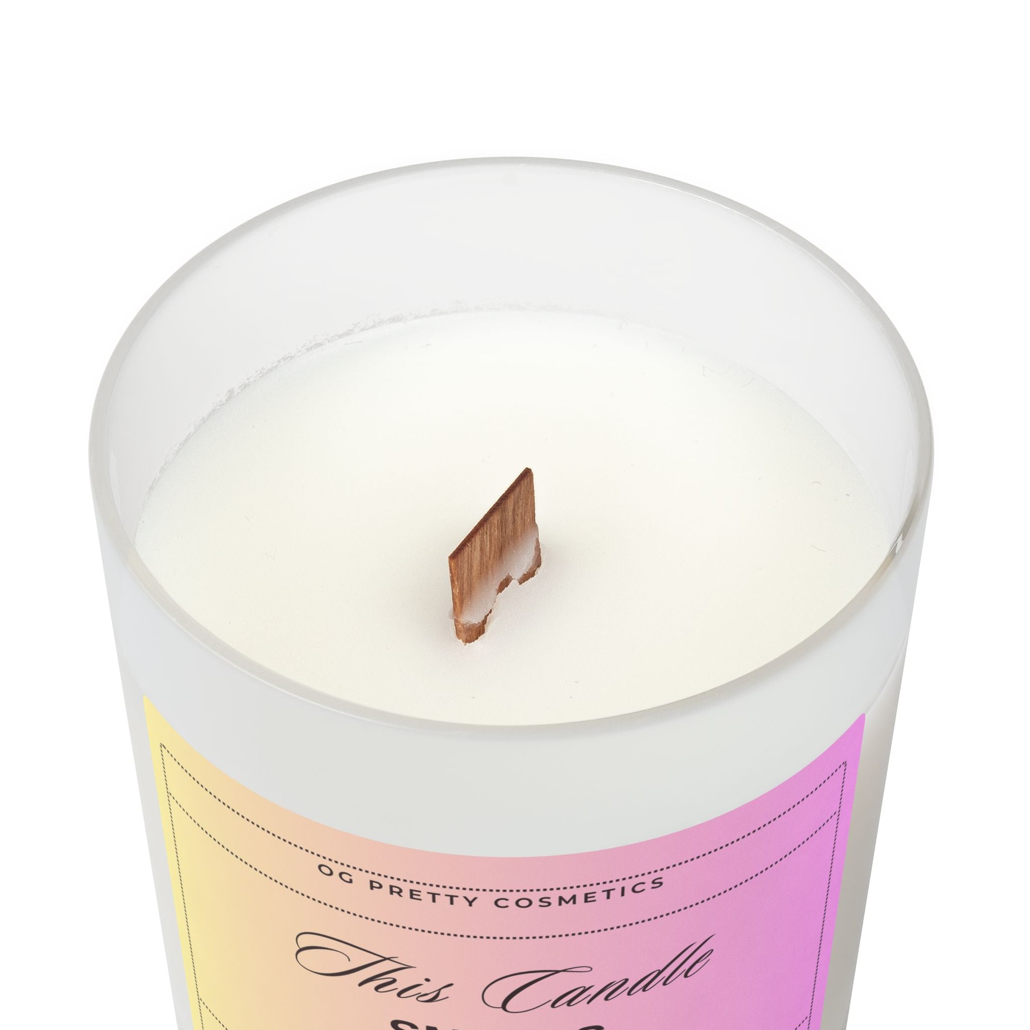 THIS CANDLE SMELLS GOOD! (Sunset) -Frosted Glass Candle, 11oz