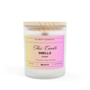 THIS CANDLE SMELLS GOOD! (Sunset) -Frosted Glass Candle, 11oz