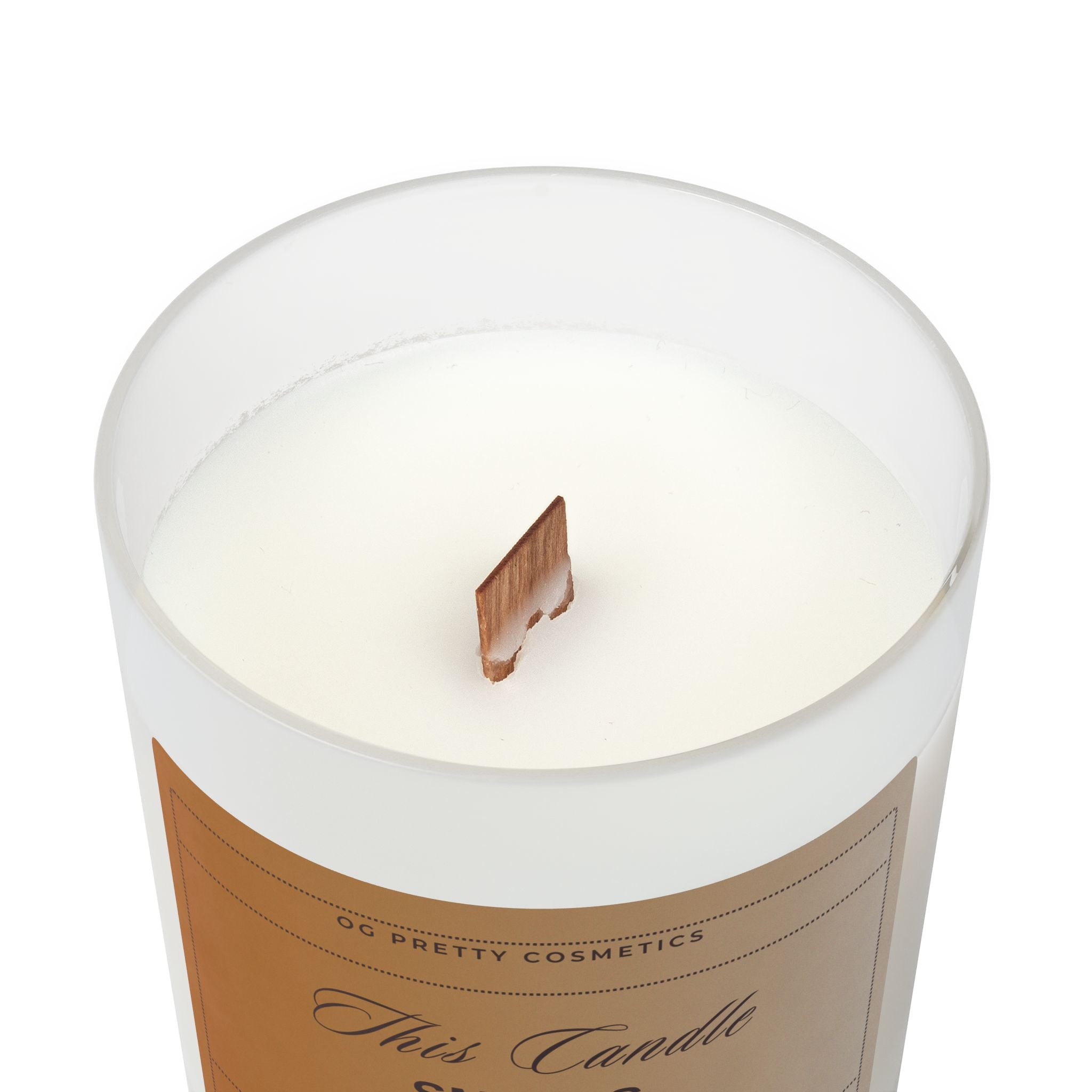 THIS CANDLE SMELLS GOOD! (Brown) Frosted Glass Candle, 11oz