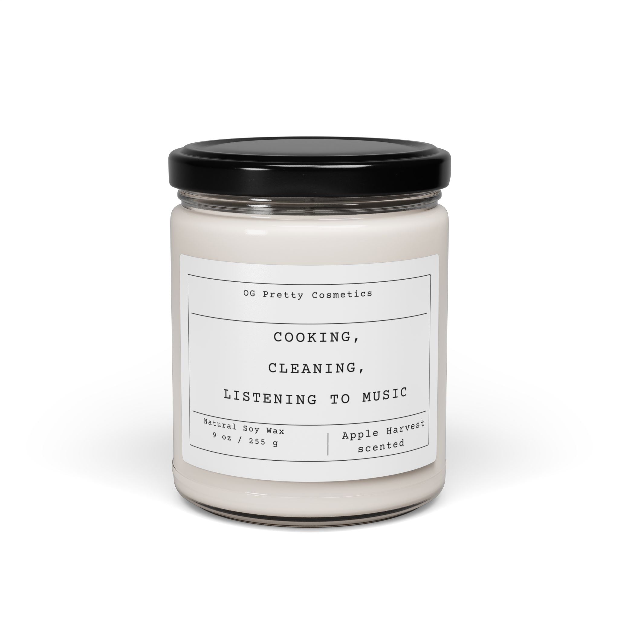 COOK, CLEAN, MUSIC - Scented Soy Candle, 9oz