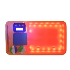 LED GLOWING ROLLING TRAY - RECHARGEABLE 500g/0.01 type-c recharging scale led glowing high precision digital Electronic balance gram with rolling tray weighing tool