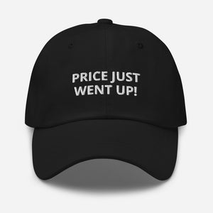 price just went up! - black red dad hat cap black