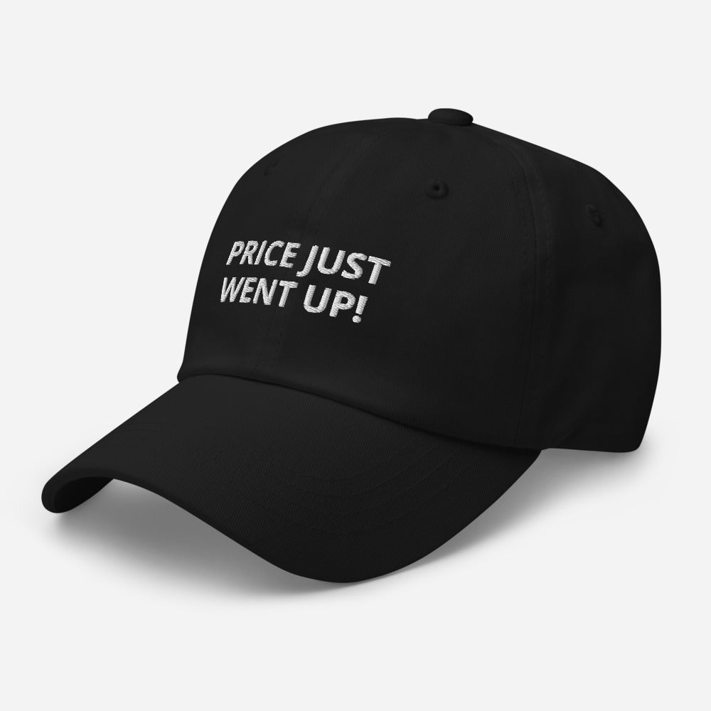 price just went up! - black red dad hat cap