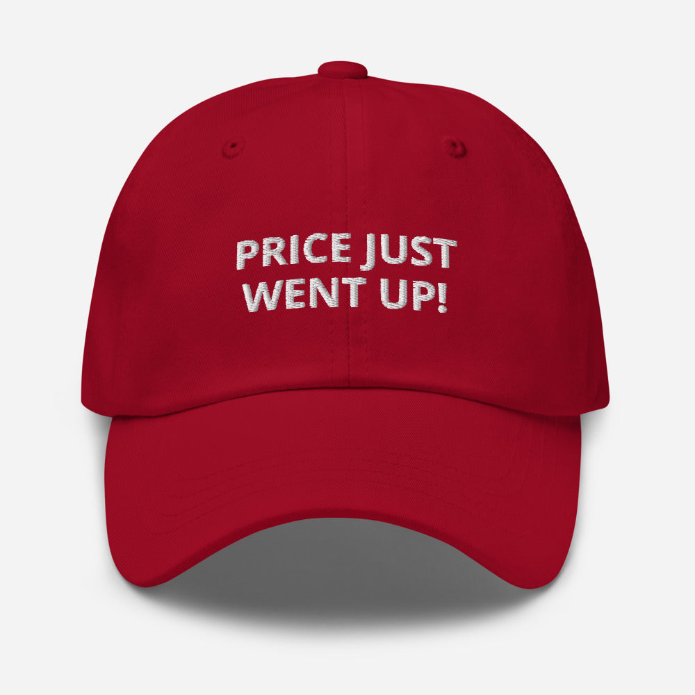 price just went up! - black red dad hat cap cranberry