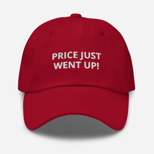 price just went up! - black red dad hat cap cranberry