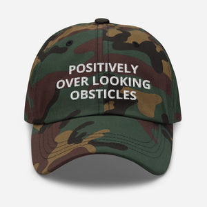 polo - positively over looking obstacles - chino cotton twill hat cap green camo