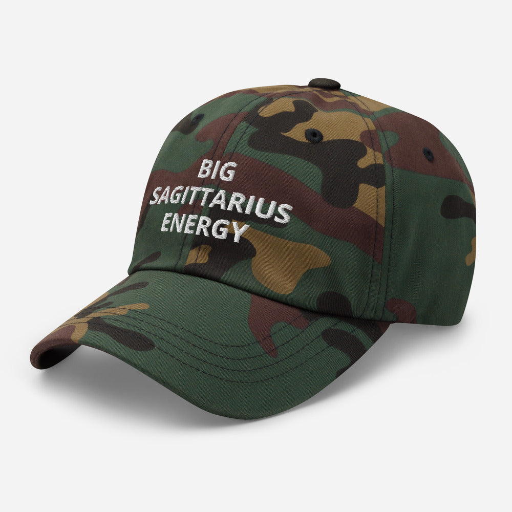 sagittarius- camo khaki pink black red chino cotton twill - zodiac hat cap