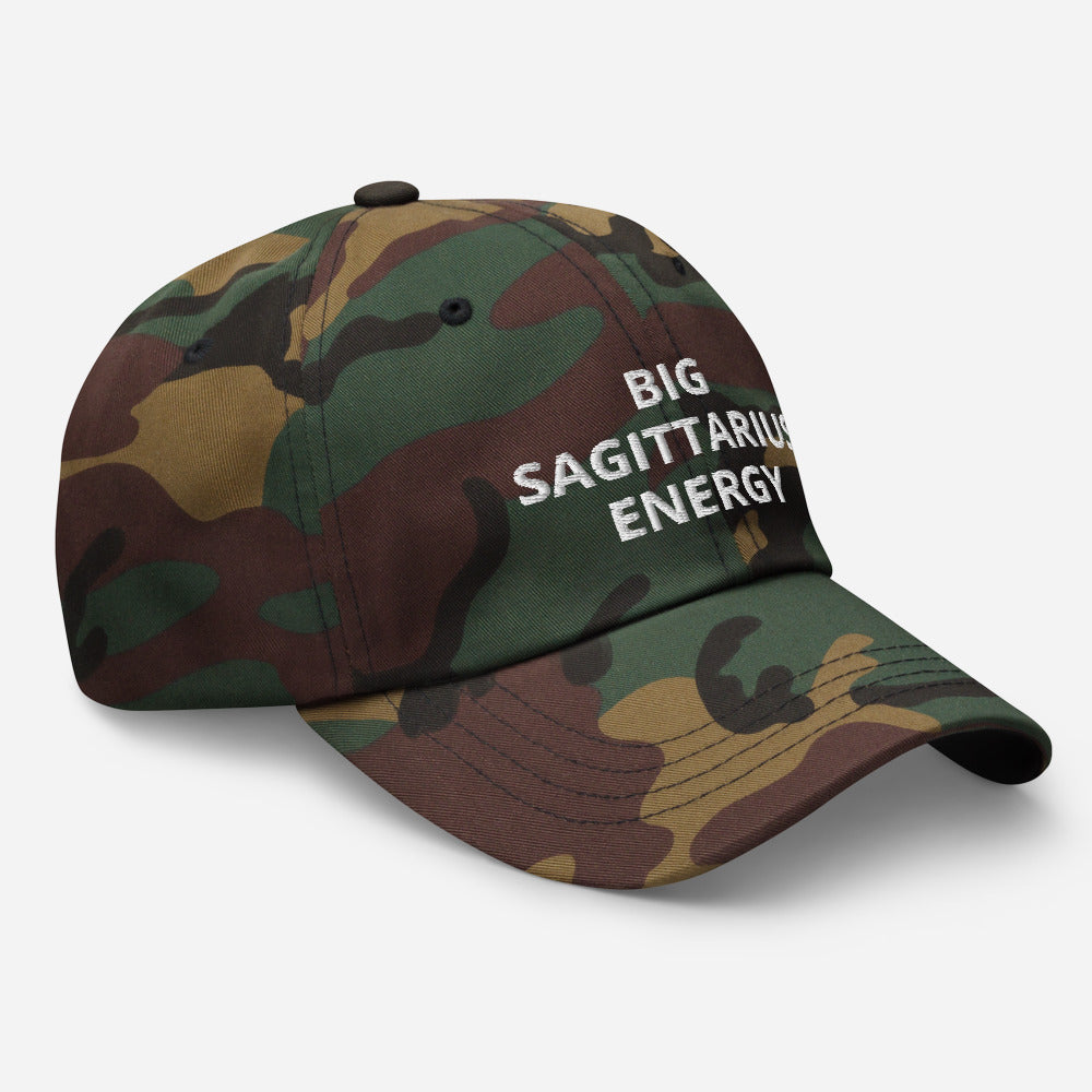 sagittarius- camo khaki pink black red chino cotton twill - zodiac hat cap