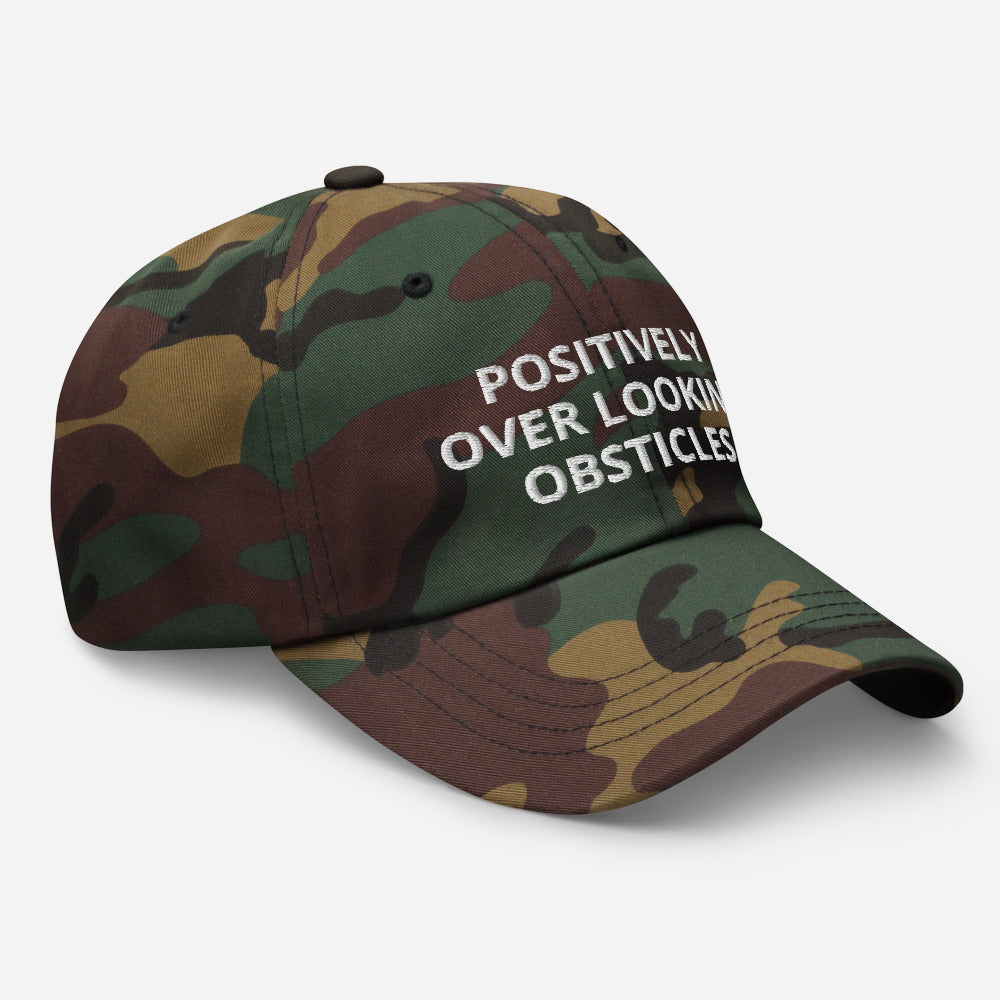 polo - positively over looking obstacles - chino cotton twill hat cap