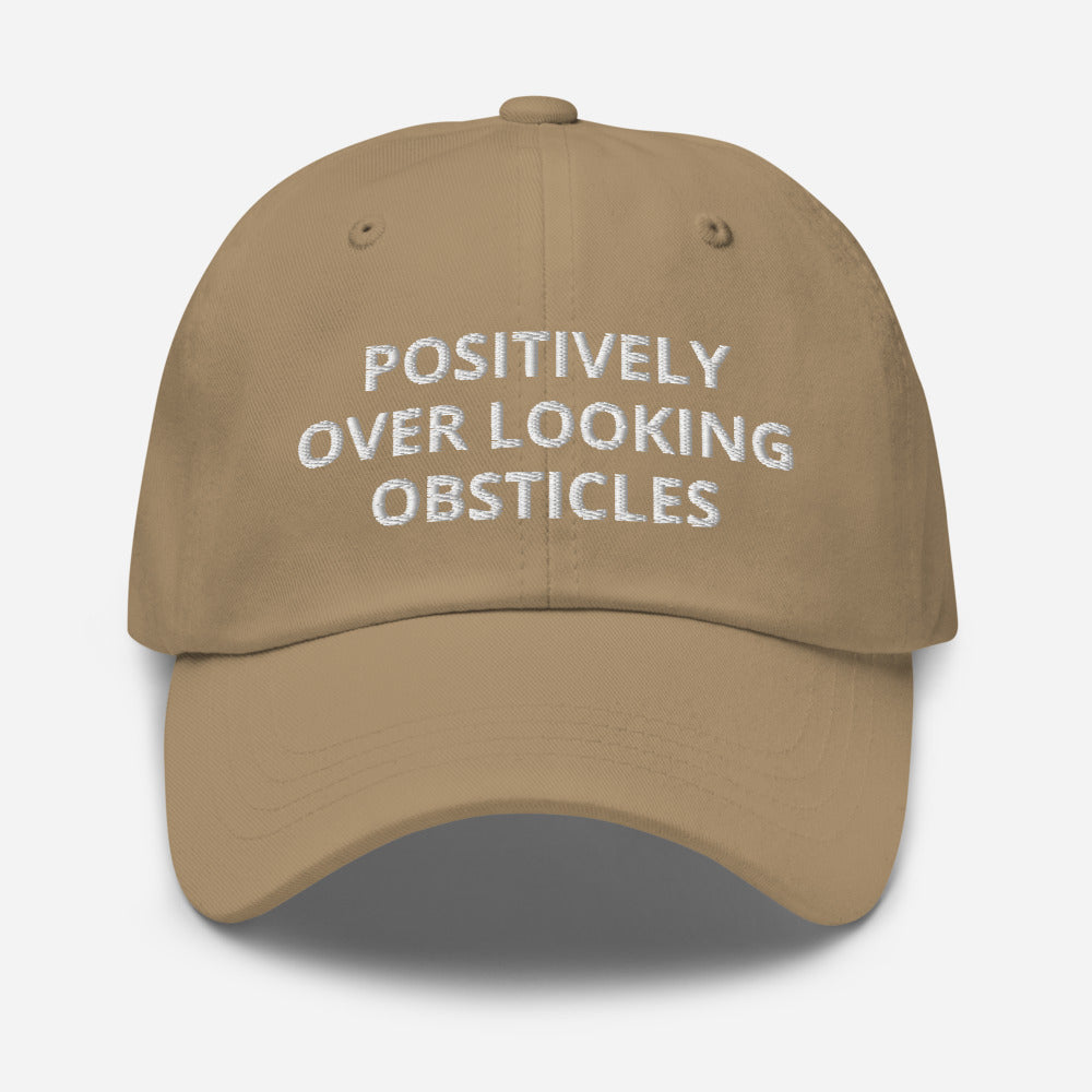 polo - positively over looking obstacles - chino cotton twill hat cap khaki