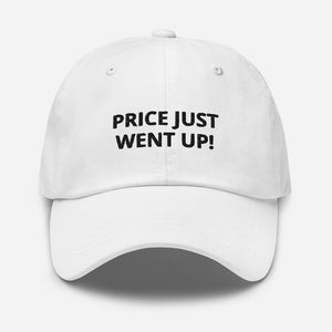 price just went up! - white dad hat cap default title