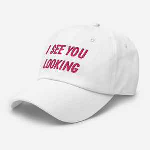 i see you looking - khaki camo black white - chino cotton twill - hat cap