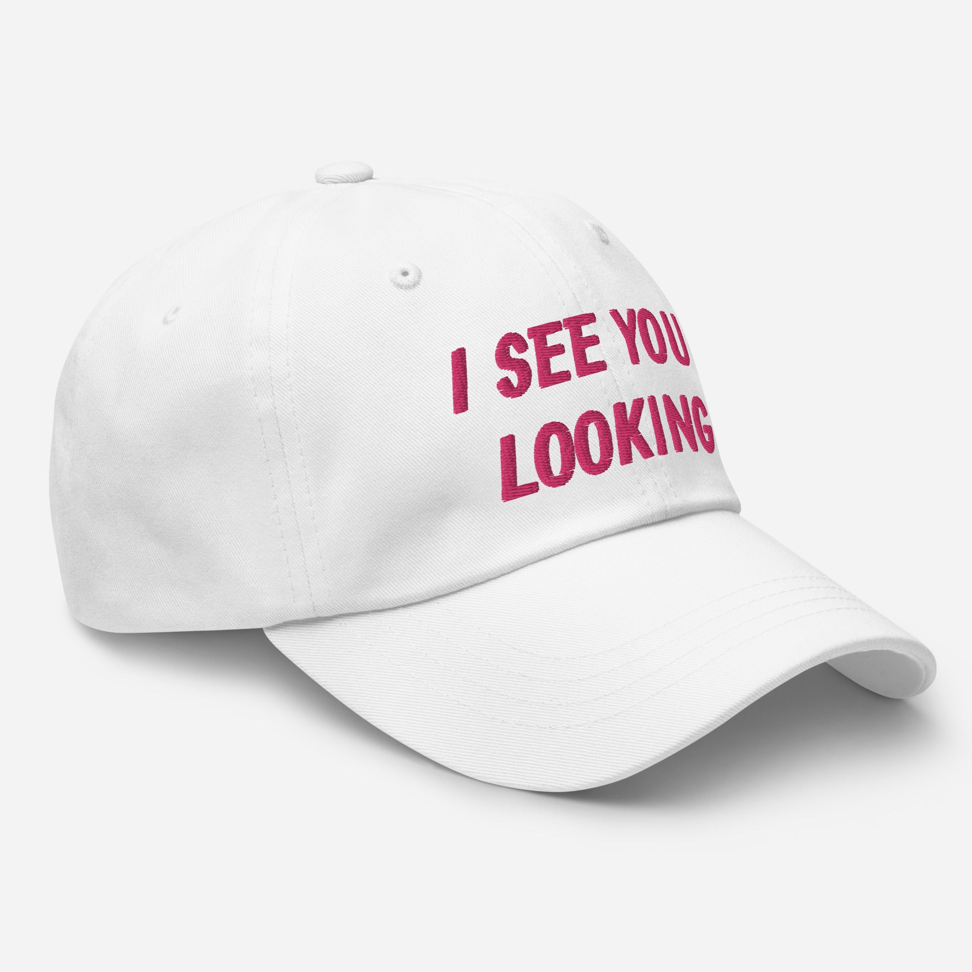 i see you looking - khaki camo black white - chino cotton twill - hat cap