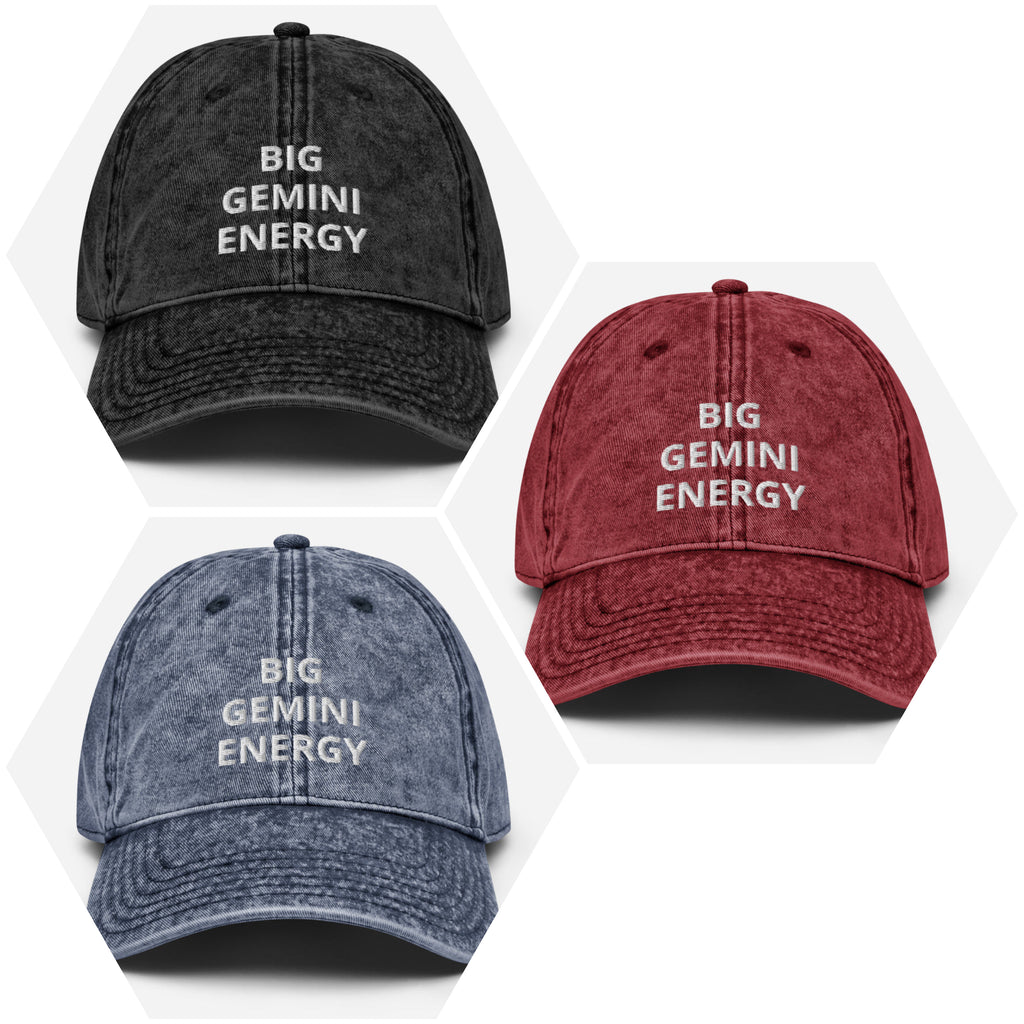 gemini - vintage cotton twill - zodiac hat cap