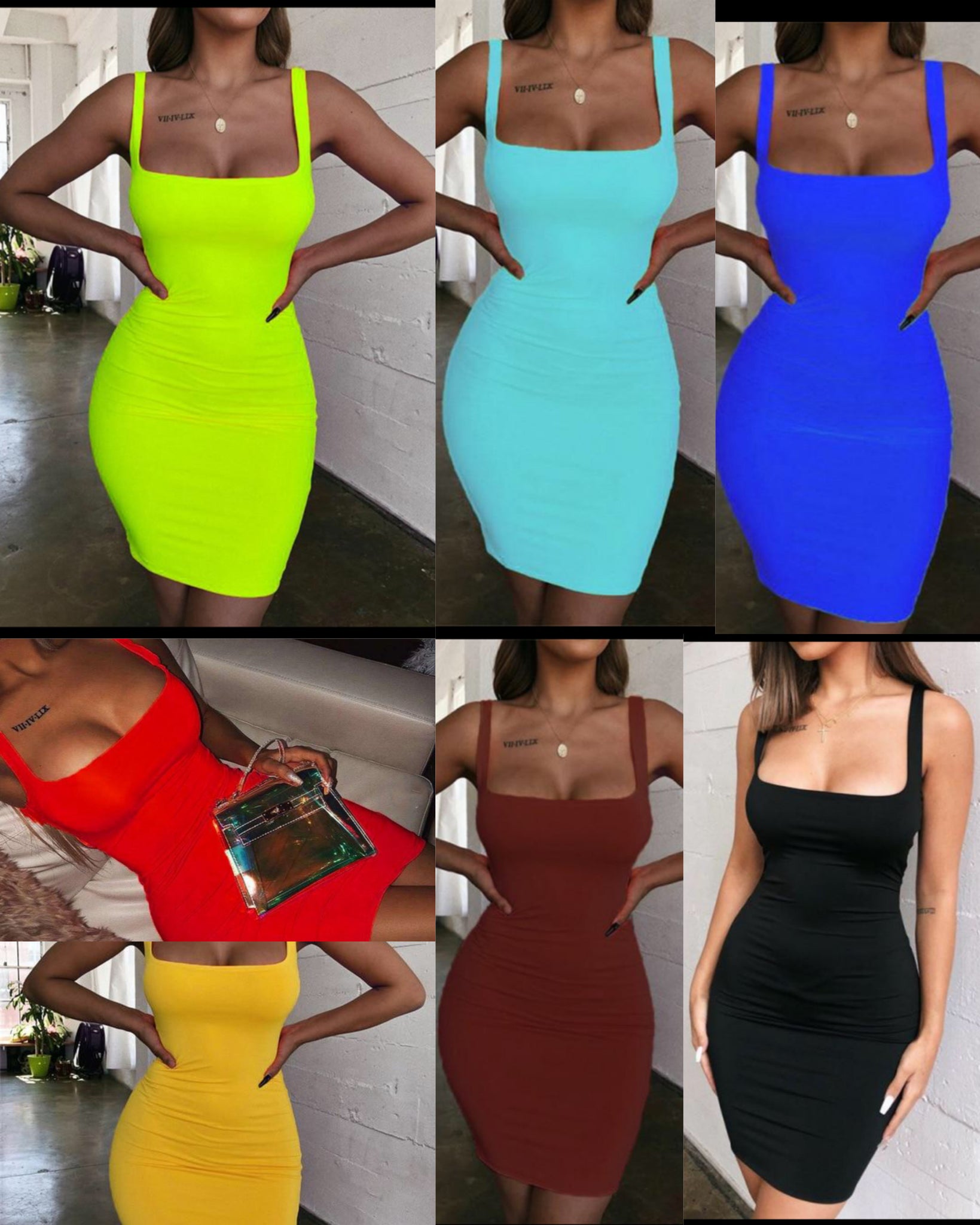 bodyody - mini bodycon women dress backless sexy wrap neon  sleeveless dress jurk dames club party