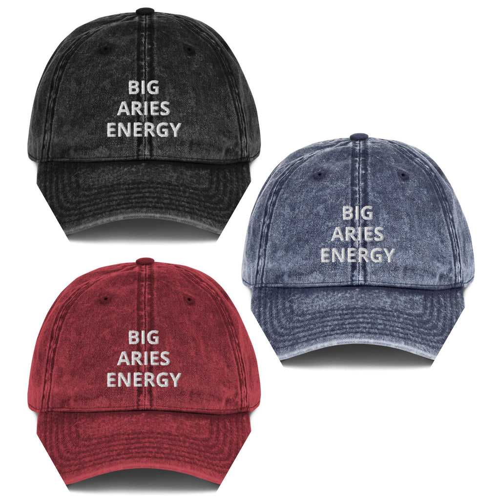 aries - vintage cotton twill - zodiac hat cap