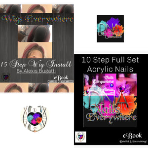 wigs everywhere & nails everywhere ebook bundle! book (og pretty cosmetics)