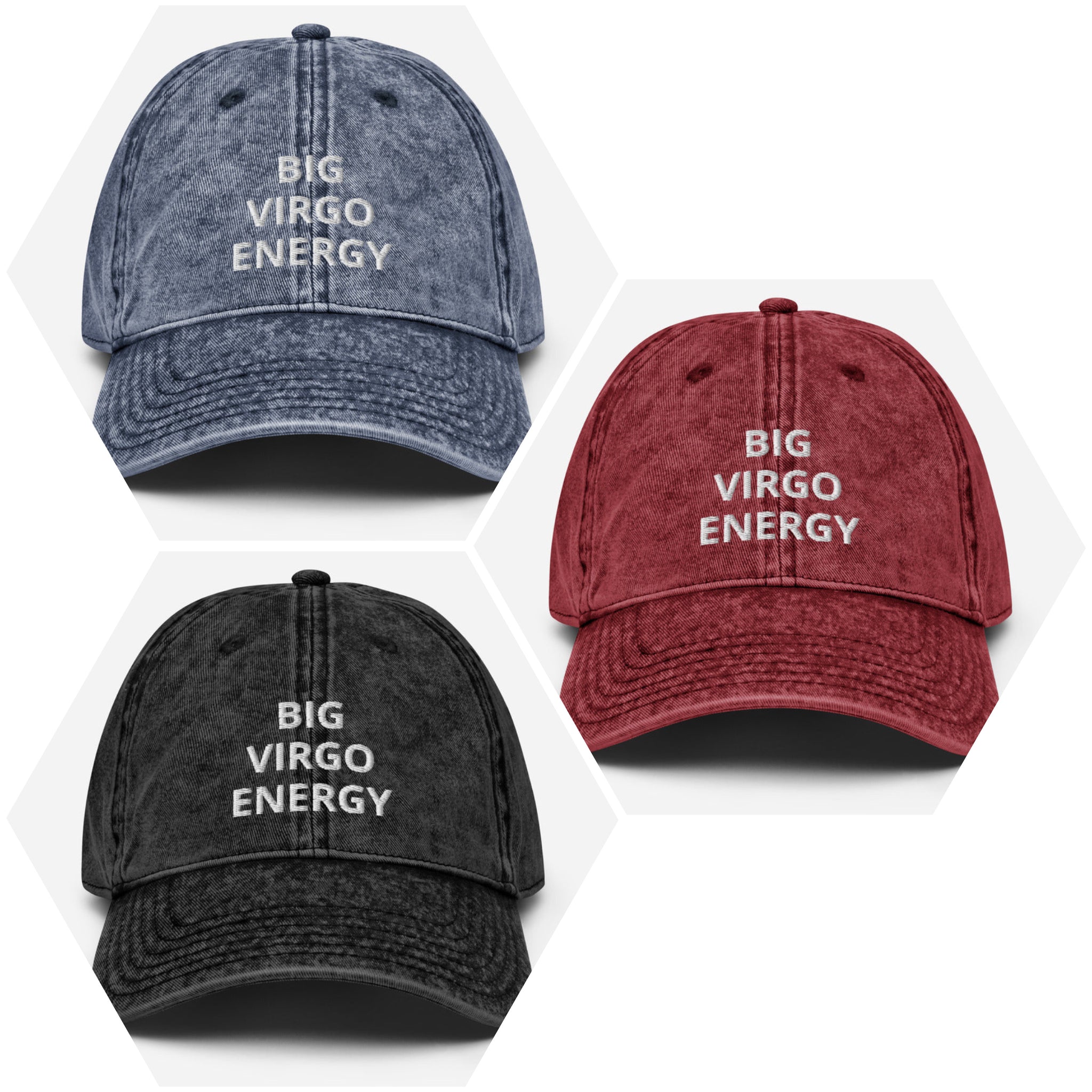 virgo - vintage cotton twill - zodiac hat cap