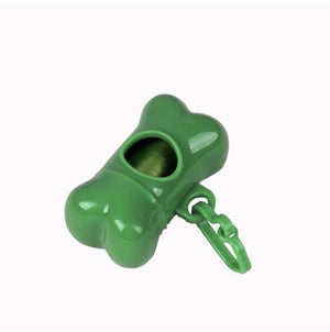 pet waste bag dispenser - pets plastic garbage dispenser carrier case supplies accessories holder green