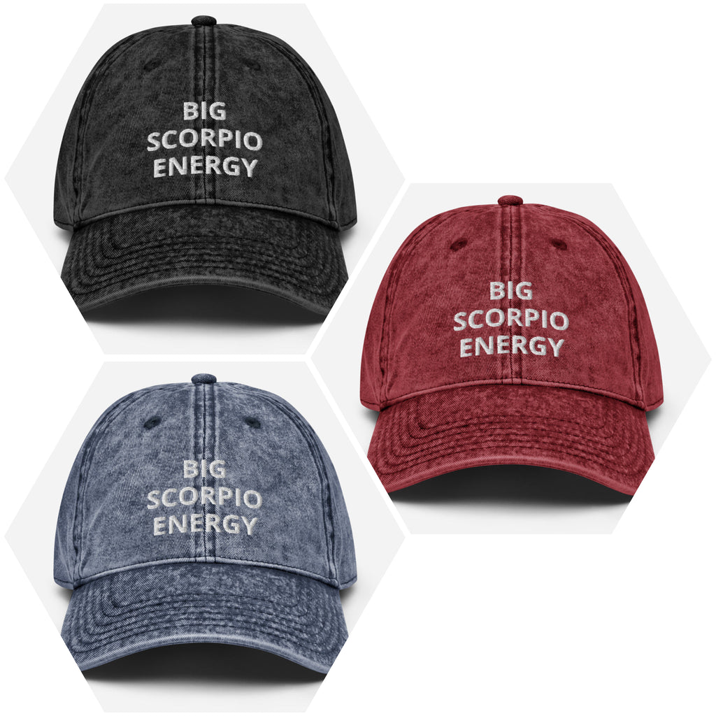 scorpio - vintage cotton twill - zodiac hat cap