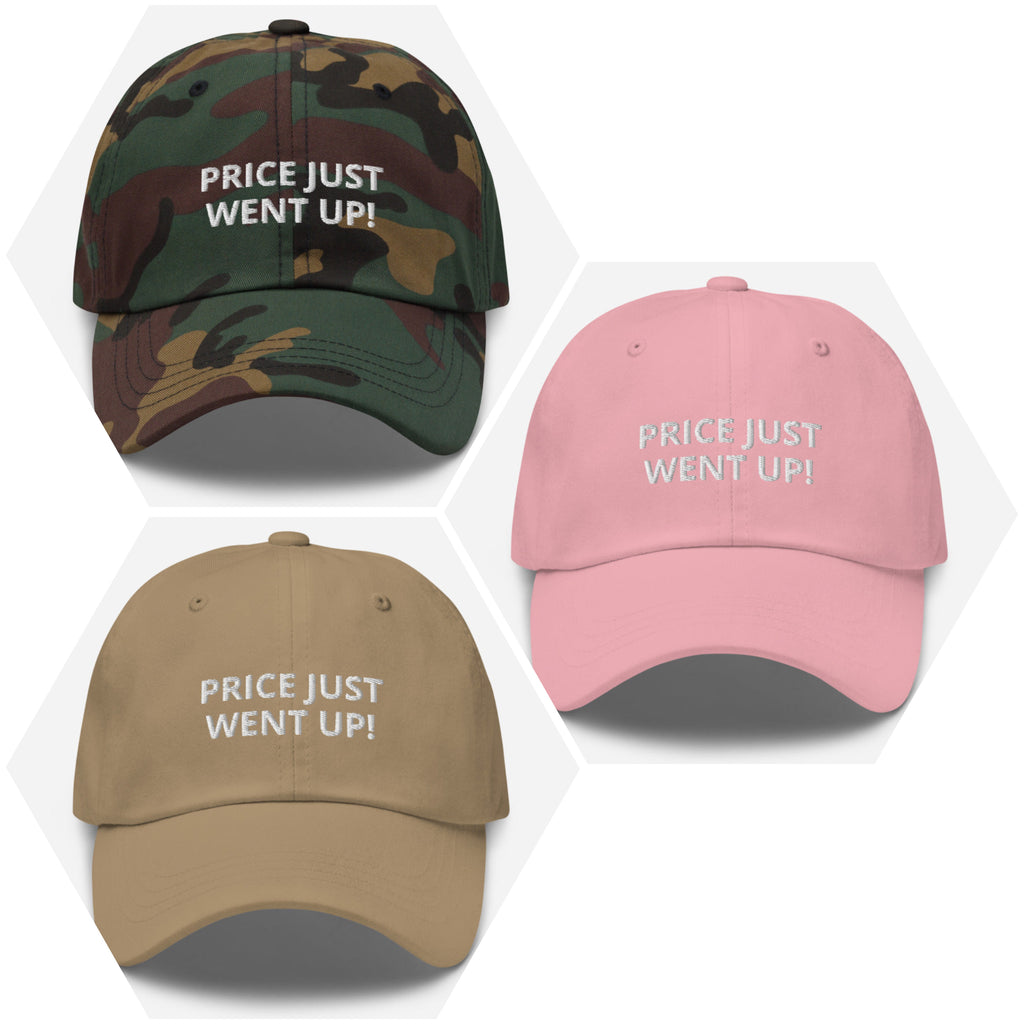 price just went up - pink khaki & camo - hat/cap - chino cotton twill