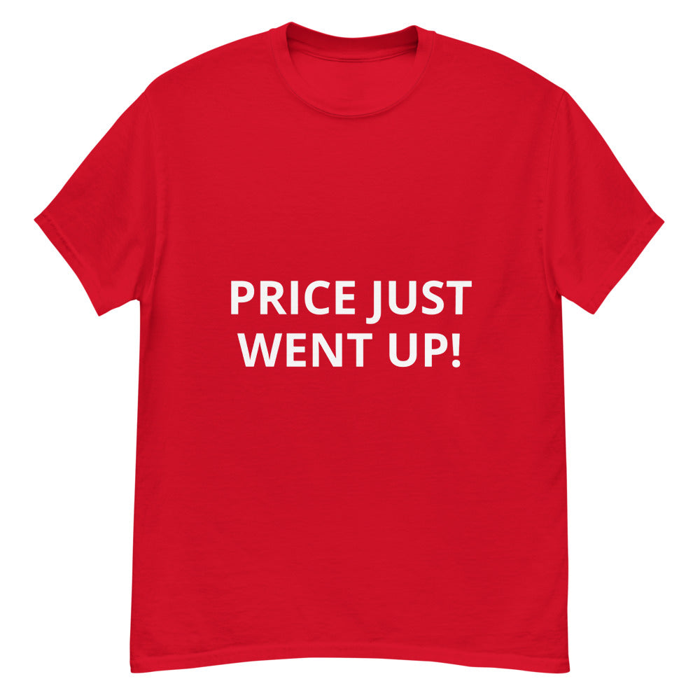 price just went up! - black red - unisex heavyweight tee shirt