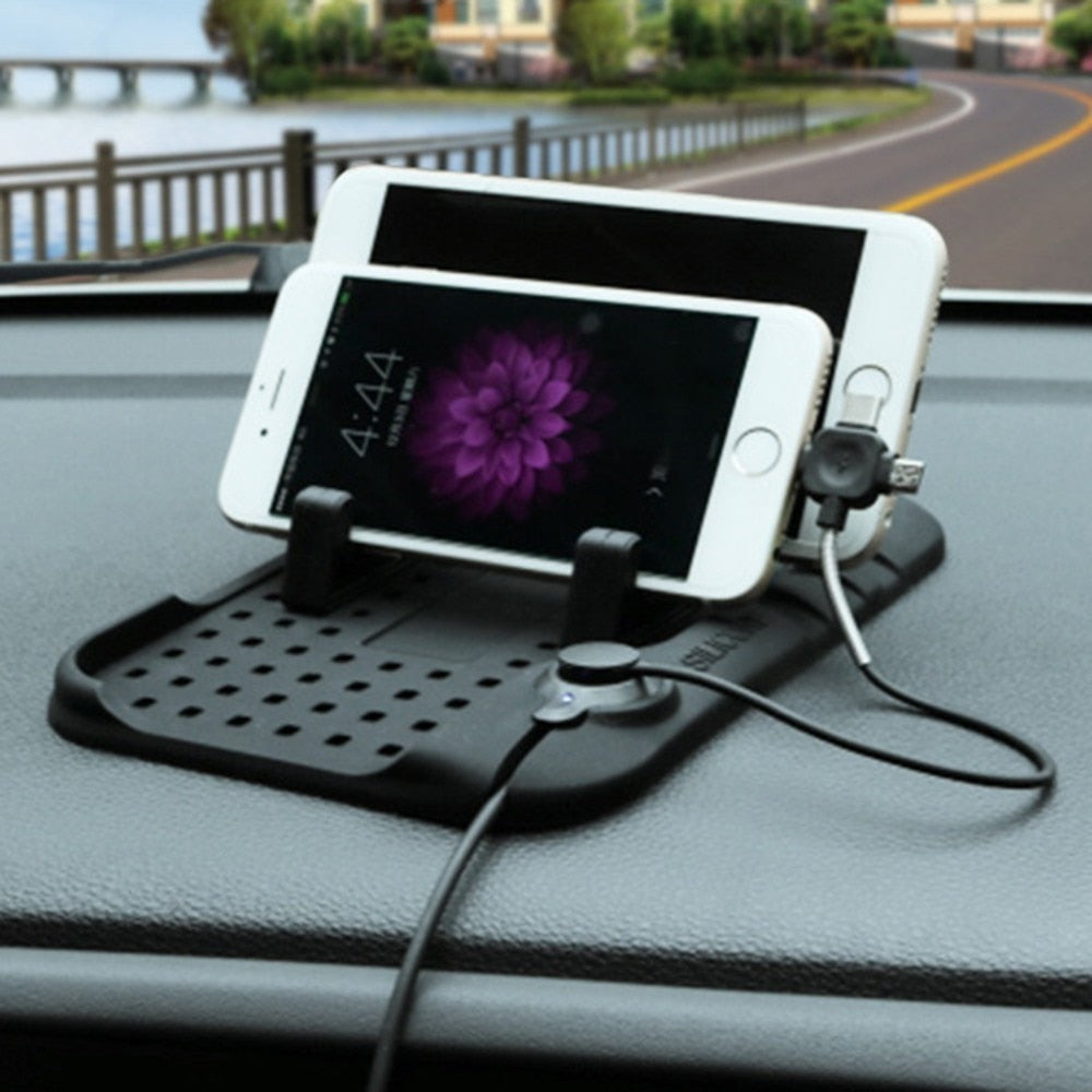 car gadget spider magic anti slip mat car phone navigation usb charger car phone holder for gps auto accessories auto interior