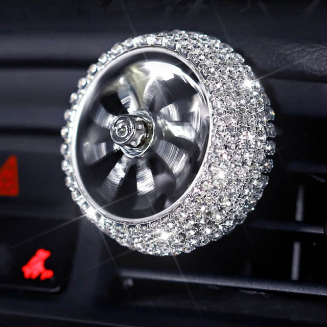 bling crystal car air freshener auto outlet perfume vent air freshener in the car air conditioning clip diffuser car styling white