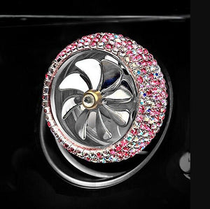 bling crystal car air freshener auto outlet perfume vent air freshener in the car air conditioning clip diffuser car styling pink