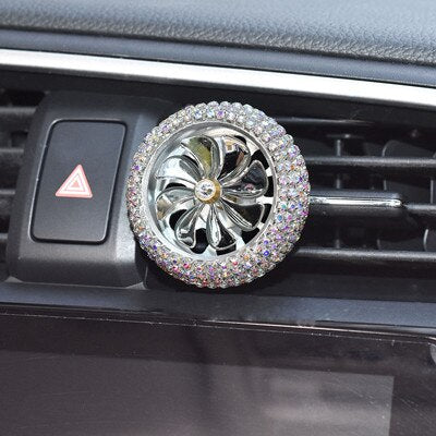 bling crystal car air freshener auto outlet perfume vent air freshener in the car air conditioning clip diffuser car styling ab color