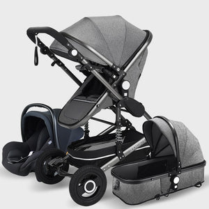 baby luxury - stroller high landview 3 in 1 baby stroller  portable baby pushchair baby pram  baby comfort for newborn