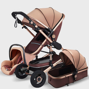 baby luxury - stroller high landview 3 in 1 baby stroller  portable baby pushchair baby pram  baby comfort for newborn