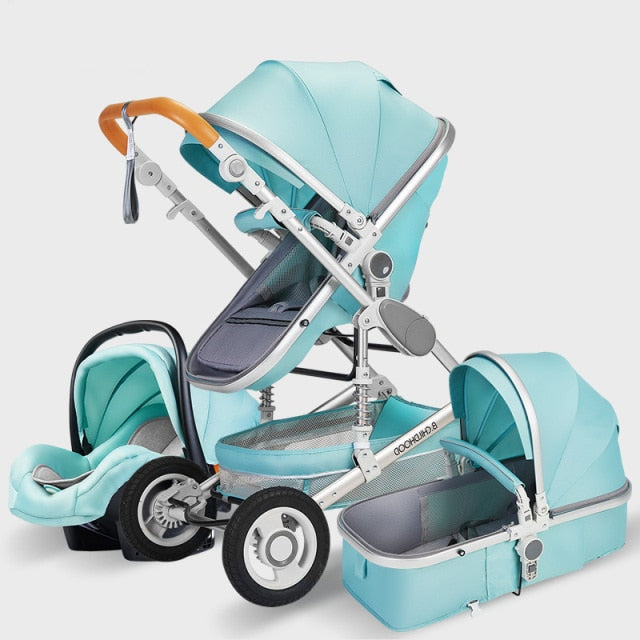 baby luxury - stroller high landview 3 in 1 baby stroller  portable baby pushchair baby pram  baby comfort for newborn