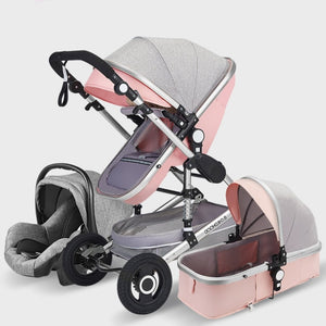 baby luxury - stroller high landview 3 in 1 baby stroller  portable baby pushchair baby pram  baby comfort for newborn