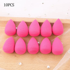 wholesale mini makeup sponge water drop shape makeup soft foundation puff concealer flawless mixed cosmetic makeup sponge rose 10pcs