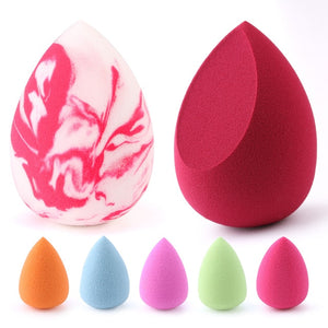 wholesale mini makeup sponge water drop shape makeup soft foundation puff concealer flawless mixed cosmetic makeup sponge total 7pcs 1