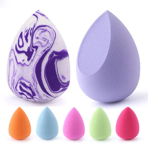 wholesale mini makeup sponge water drop shape makeup soft foundation puff concealer flawless mixed cosmetic makeup sponge total 7pcs 2