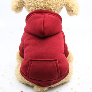 puppy hoody - solid dog hoodies pet clothes for small dogs puppy coat jackets sweatshirt for chihuahua doggie cat cotton pet outfits