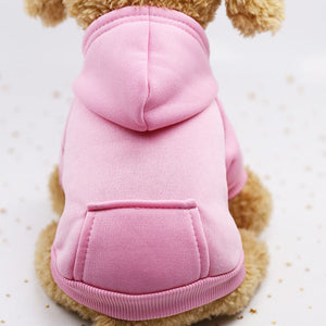 puppy hoody - solid dog hoodies pet clothes for small dogs puppy coat jackets sweatshirt for chihuahua doggie cat cotton pet outfits