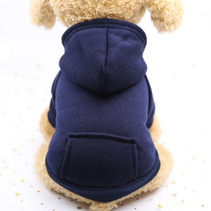 puppy hoody - solid dog hoodies pet clothes for small dogs puppy coat jackets sweatshirt for chihuahua doggie cat cotton pet outfits