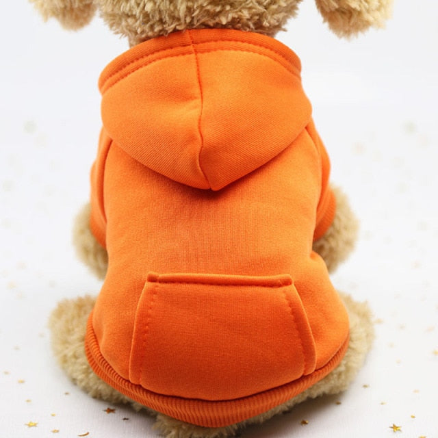 puppy hoody - solid dog hoodies pet clothes for small dogs puppy coat jackets sweatshirt for chihuahua doggie cat cotton pet outfits