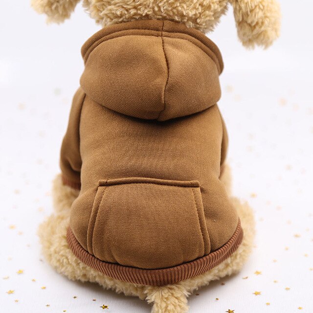 puppy hoody - solid dog hoodies pet clothes for small dogs puppy coat jackets sweatshirt for chihuahua doggie cat cotton pet outfits