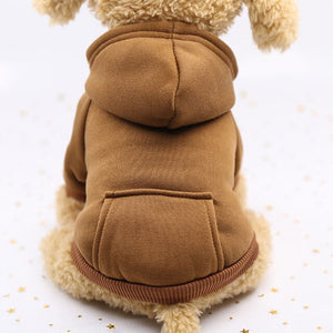 puppy hoody - solid dog hoodies pet clothes for small dogs puppy coat jackets sweatshirt for chihuahua doggie cat cotton pet outfits