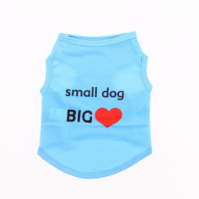 pet statement tops - pets tshirt puppy dog clothes pet cat vest cotton t shirt pug apparel costumes dog clothes for small dogs