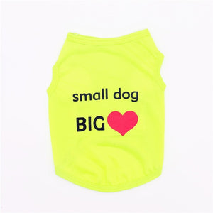 pet statement tops - pets tshirt puppy dog clothes pet cat vest cotton t shirt pug apparel costumes dog clothes for small dogs