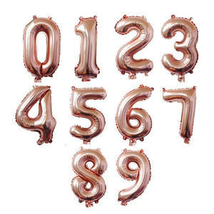 number balloons - big size gold sliver rose gold number balloon birthday wedding  party decorations foil balloons kid boy toy baby shower