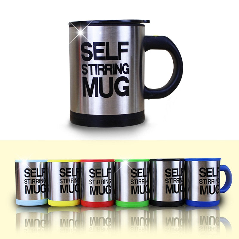 400ml automatic self stirring mug coffee milk mixing mug stainless steel thermal cup electric lazy double insulated smart cup