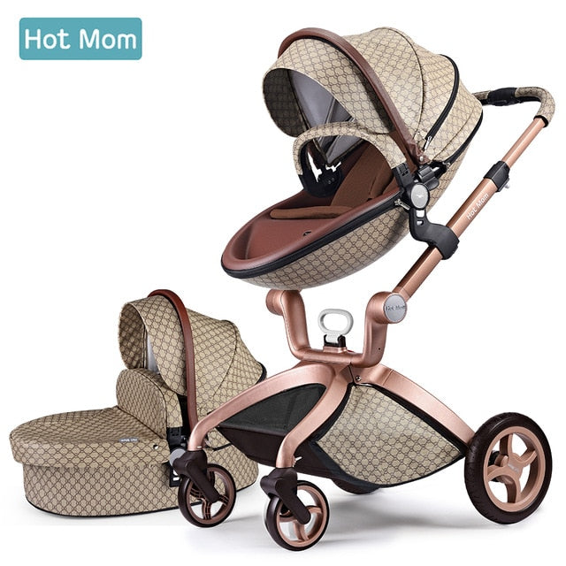 baby stroller 3 in 1,hot mom travel system high land-scape stroller with bassinet in 2020 folding carriage for newborns baby