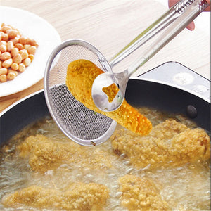 kitchen accessories stainless steel fried food fishing oil scoop kitchen gadget and barbecue brush for kitchen tools home-s