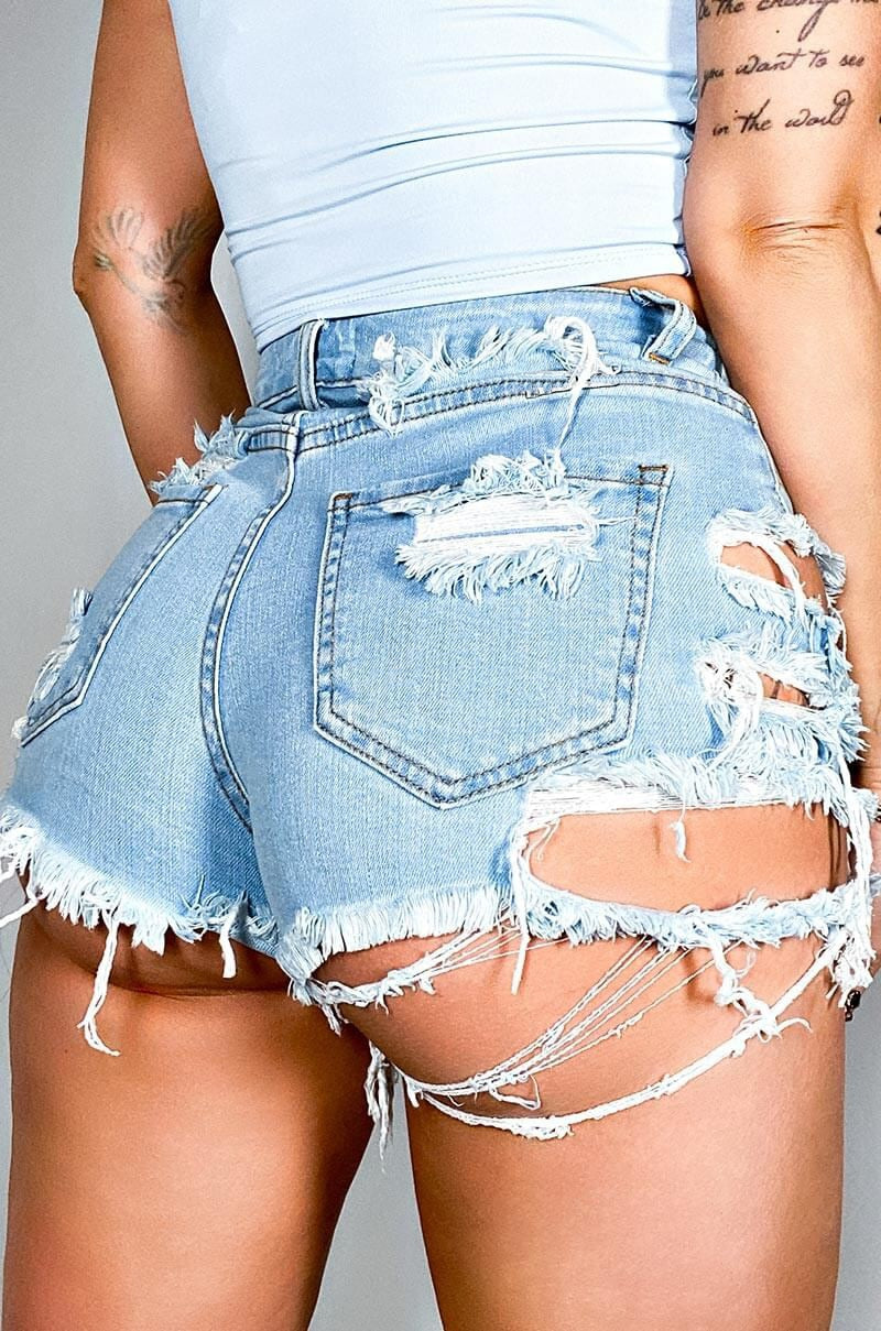 summer woman sexy ripped denim shorts high waist irregular tassel slim shorts jeans s-2xl